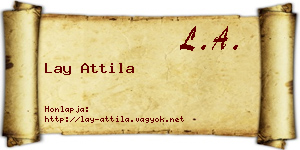 Lay Attila névjegykártya