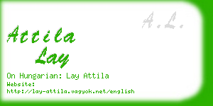 attila lay business card